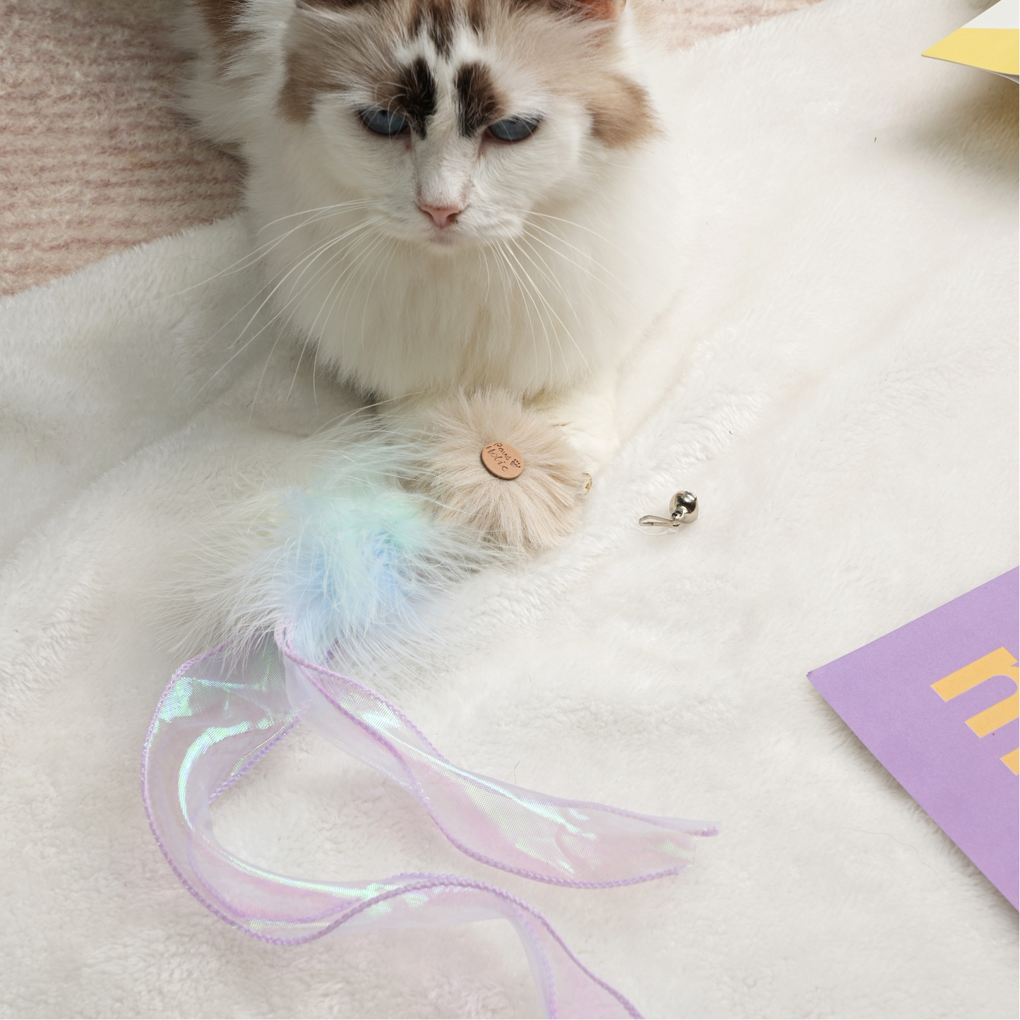 Flower Series Retractable Cat-Teasing Wand - Only Teaser Toy