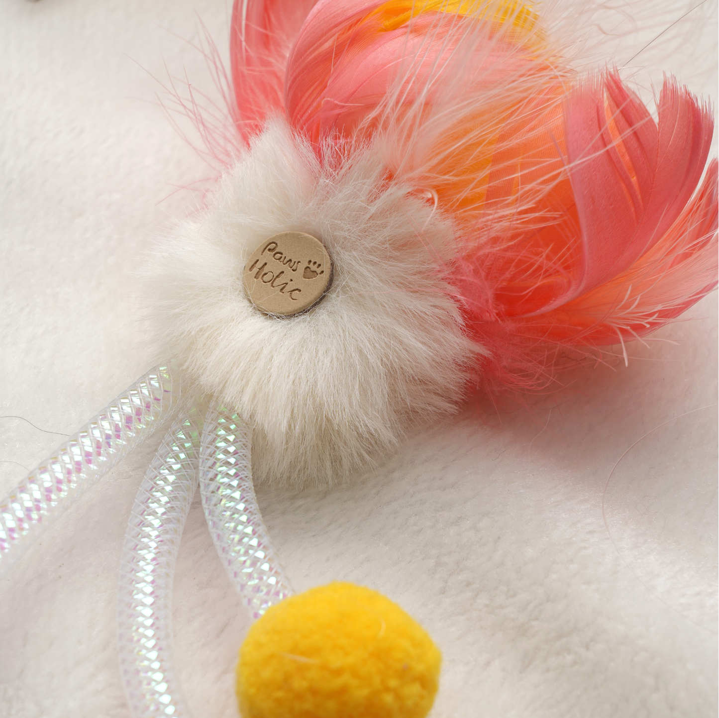 Flower Series Retractable Cat-Teasing Wand - Only Teaser Toy