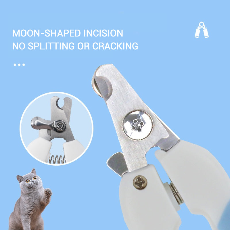 Pet Nail Trimmer with Safety Guard Non-Slip Handle