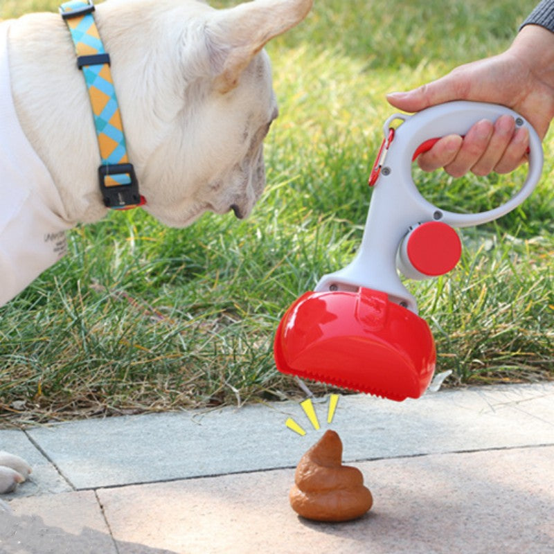 Dog Poop Picker Ergonomic Handle With Waste Bag