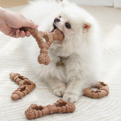 Bone-Shaped Chew Stick Dog Toy – Durable & Teeth-Cleaning