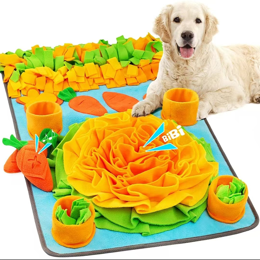Carrot Dog Sniffing Mat - Usage Scenario - FurryCircle