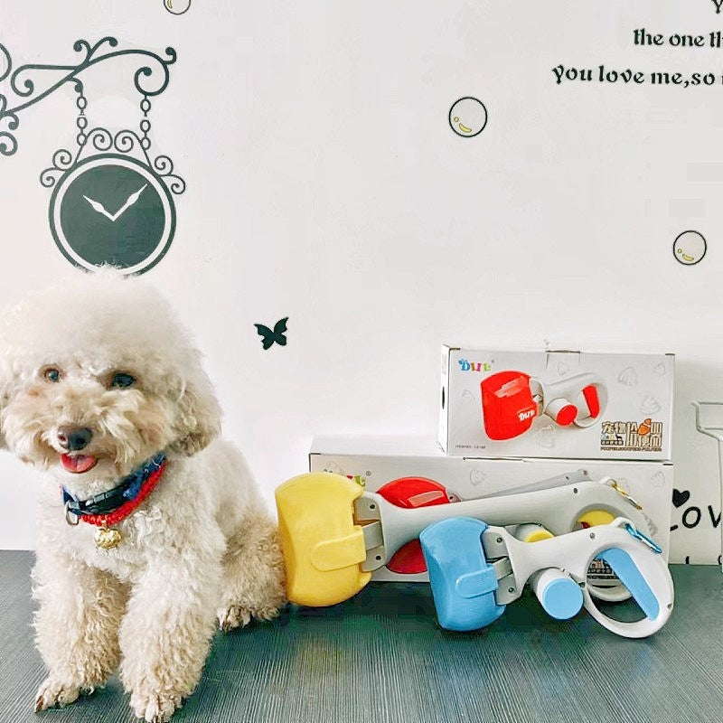 Dog Poop Picker Ergonomic Handle With Waste Bag