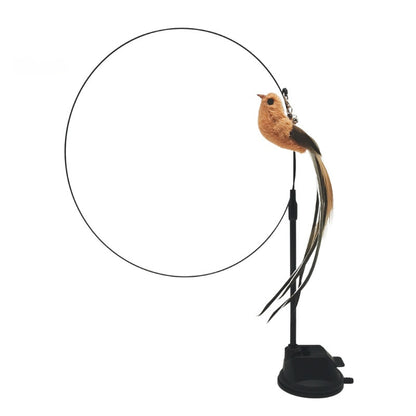 Interactive Cat Teasing Stick with Suction Cup