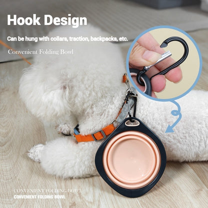 Pet Folding Silicone Bowl Collapsible Dog Outdoor Travel Portable