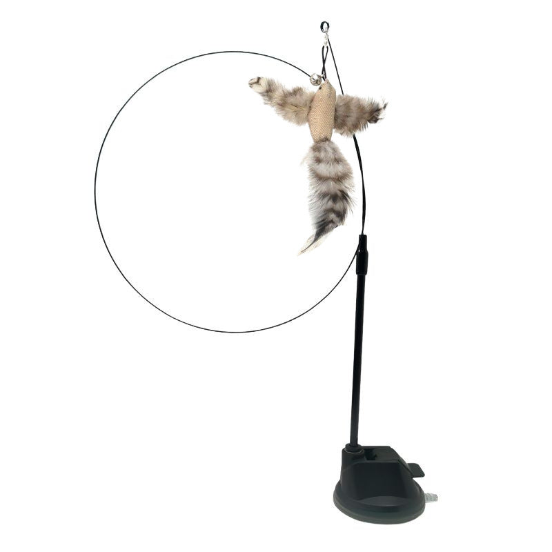 Interactive Cat Teasing Stick with Suction Cup