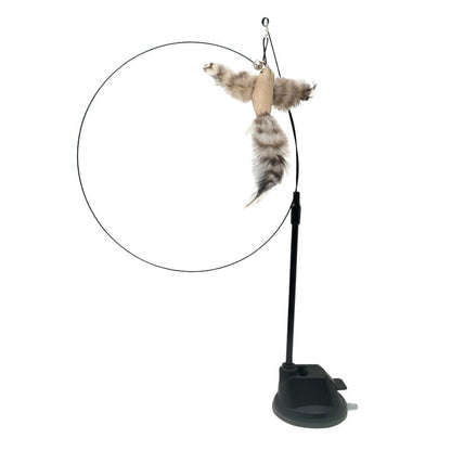 Interactive Cat Teasing Stick with Suction Cup