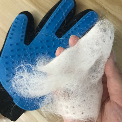 Adjustable Wrist Strap Cat Grooming Rubber Gloves