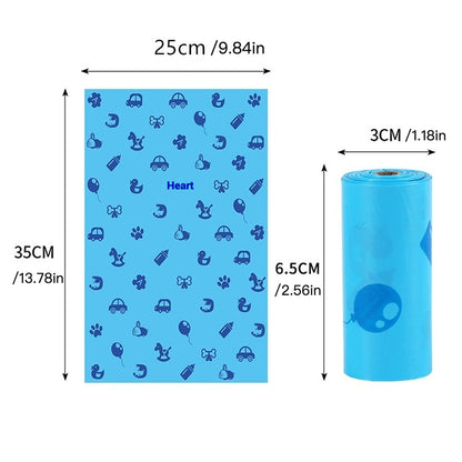 Sky Blue Pet Trash Bag Biodegradable Dog Poop Bag