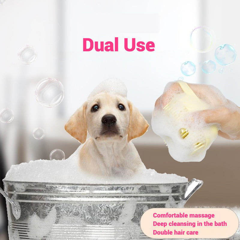 Pet Silicone Bath Brush Cleaning Care