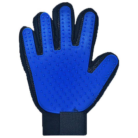 Adjustable Wrist Strap Cat Grooming Rubber Gloves