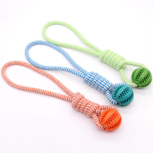 Dog Ball Toy with Rope - Collection View - FurryCircle