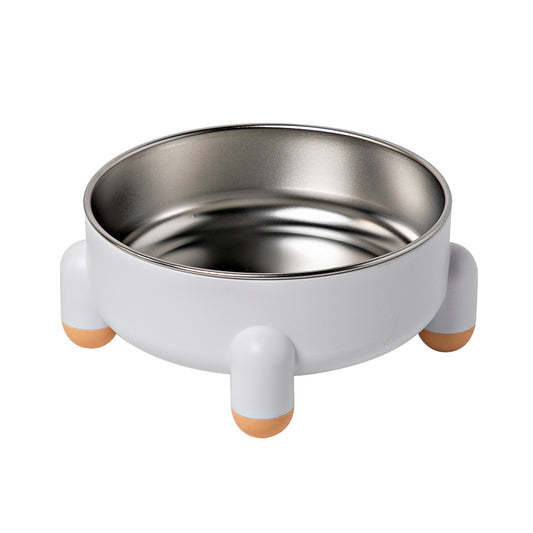 Non Slip Stainless Steel Dog Bowl With Four Legged Anti Spill Design