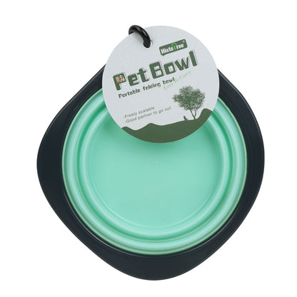 Pet Folding Silicone Bowl Collapsible Dog Outdoor Travel Portable