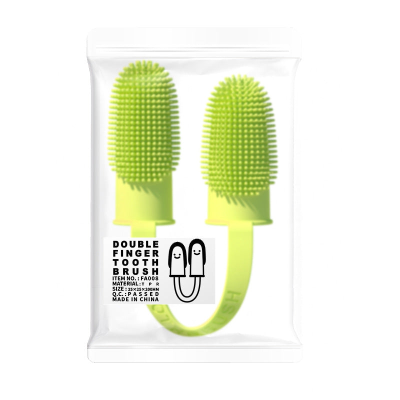 Pet Two-Finger Cleaning Toothbrush