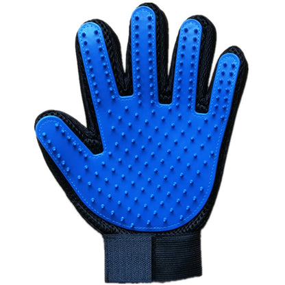 Adjustable Wrist Strap Cat Grooming Rubber Gloves