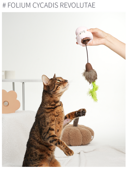 3 Pcs Potted Series Cat Plush Toys, Interactive Cat Kicker Toys for Indoor Kitten Exercise