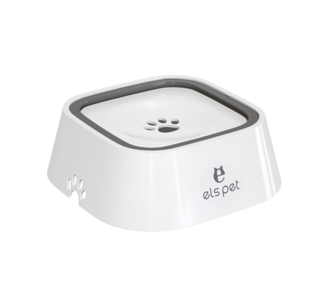 Dog Water Bowl No Spill Pet Water Bowl with Floating Disk Anti-chock Bow FurryCircle