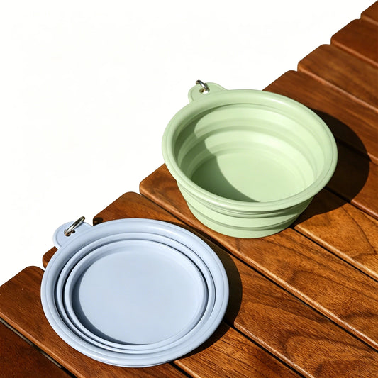 Dog Folding Silicone Bowl