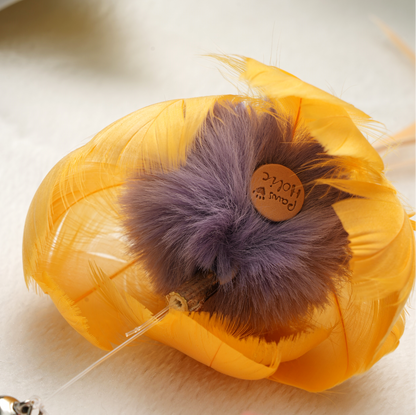 Flower Series Retractable Cat-Teasing Wand  for Indoor Cats