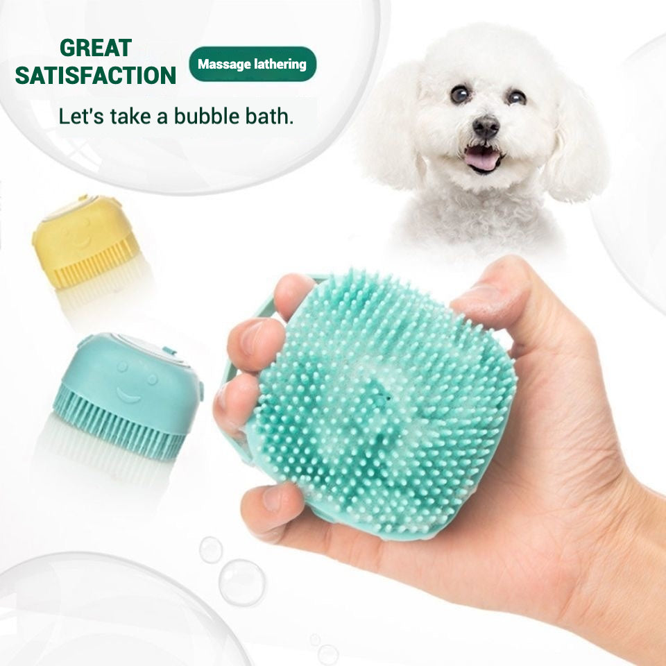 Pet Silicone Bath Brush Cleaning Care