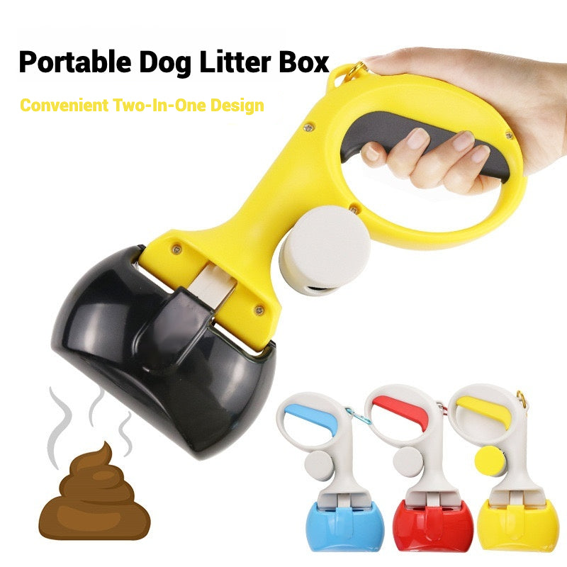 Dog Poop Picker Ergonomic Handle With Waste Bag