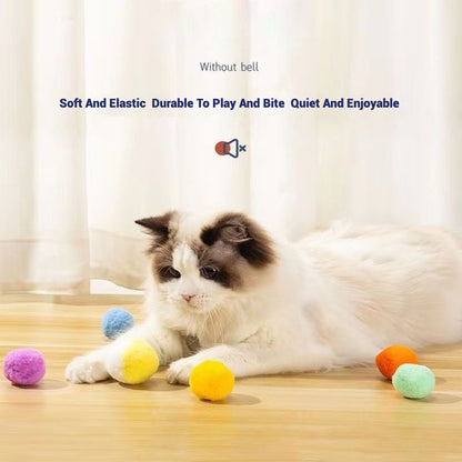 Cat Interactive Plush Ball Launcher Toy Gun