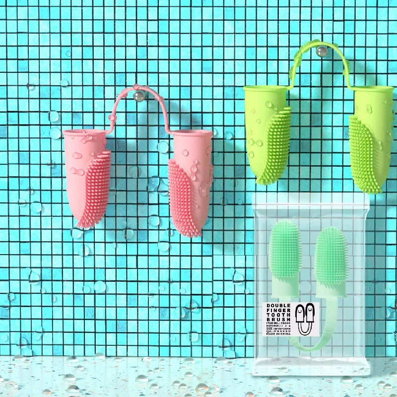 Pet Two-Finger Cleaning Toothbrush