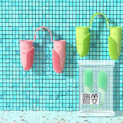 Pet Two-Finger Cleaning Toothbrush