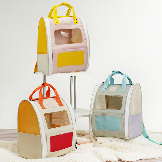 3 Colors Available Cream Puff Pet Backpack Carrier